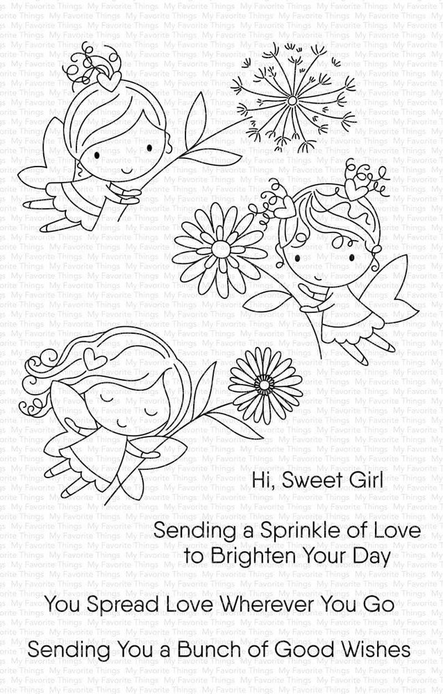 My Favorite Things Flower Fairies Clear Stamps (CS-454)