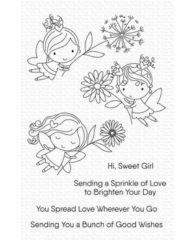 My Favorite Things Flower Fairies Clear Stamps (CS-454)