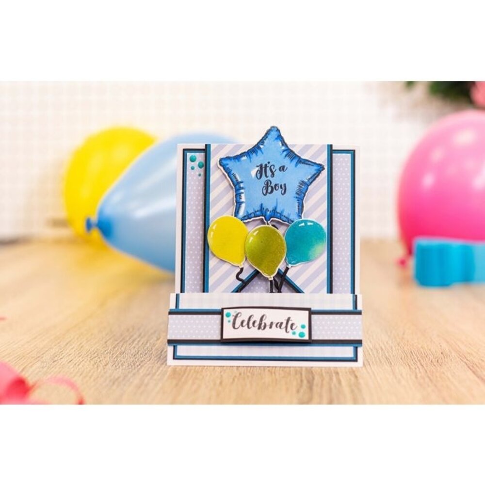 Gemini Balloon Sentiments Stamp & Die (GEM-STD-BSEN) Gemini Balloon Sentiments Stamp & Die (GEM-STD-BSEN)