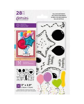 Gemini Balloon Sentiments Stamp & Die (GEM-STD-BSEN)