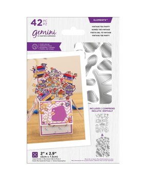 Gemini Vintage Tea Party Stamp & Die (GEM-STD-VTP)