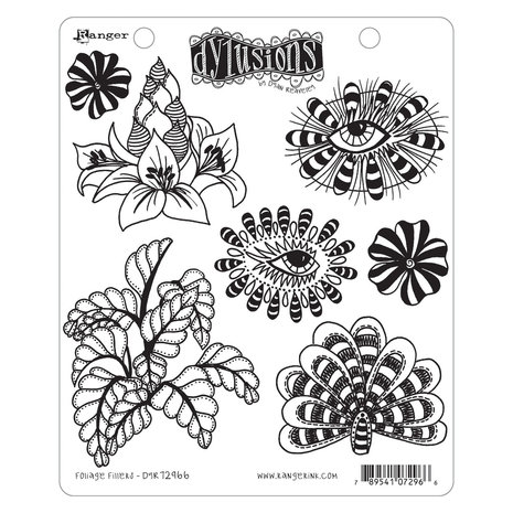 Ranger Dylusions Foliage Fillers Cling Stamps (DYR72966) Ranger Dylusions Foliage Fillers Cling Stamps (DYR72966)