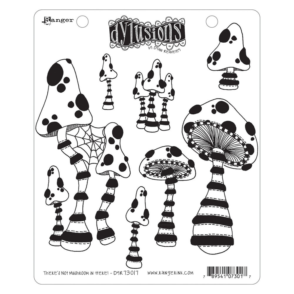 Ranger Dylusions There's Not Mushroom in Here! Cling Stamps (DYR73017) Ranger Dylusions There's Not Mushroom in Here! Cling Stamps (DYR73017)