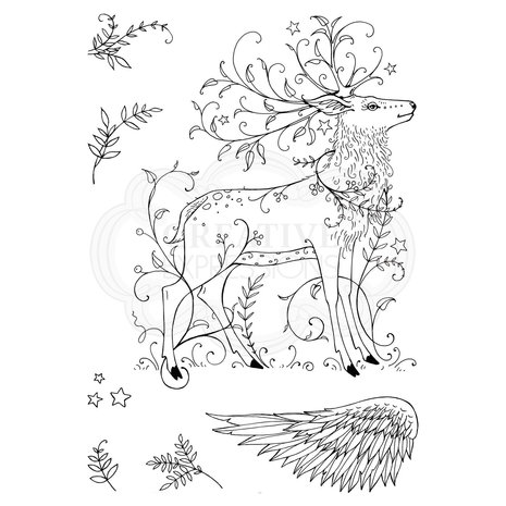 Pink Ink Designs Stag A5 Clear Stamp Set (P1035) Pink Ink Designs Stag A5 Clear Stamp Set (P1035)