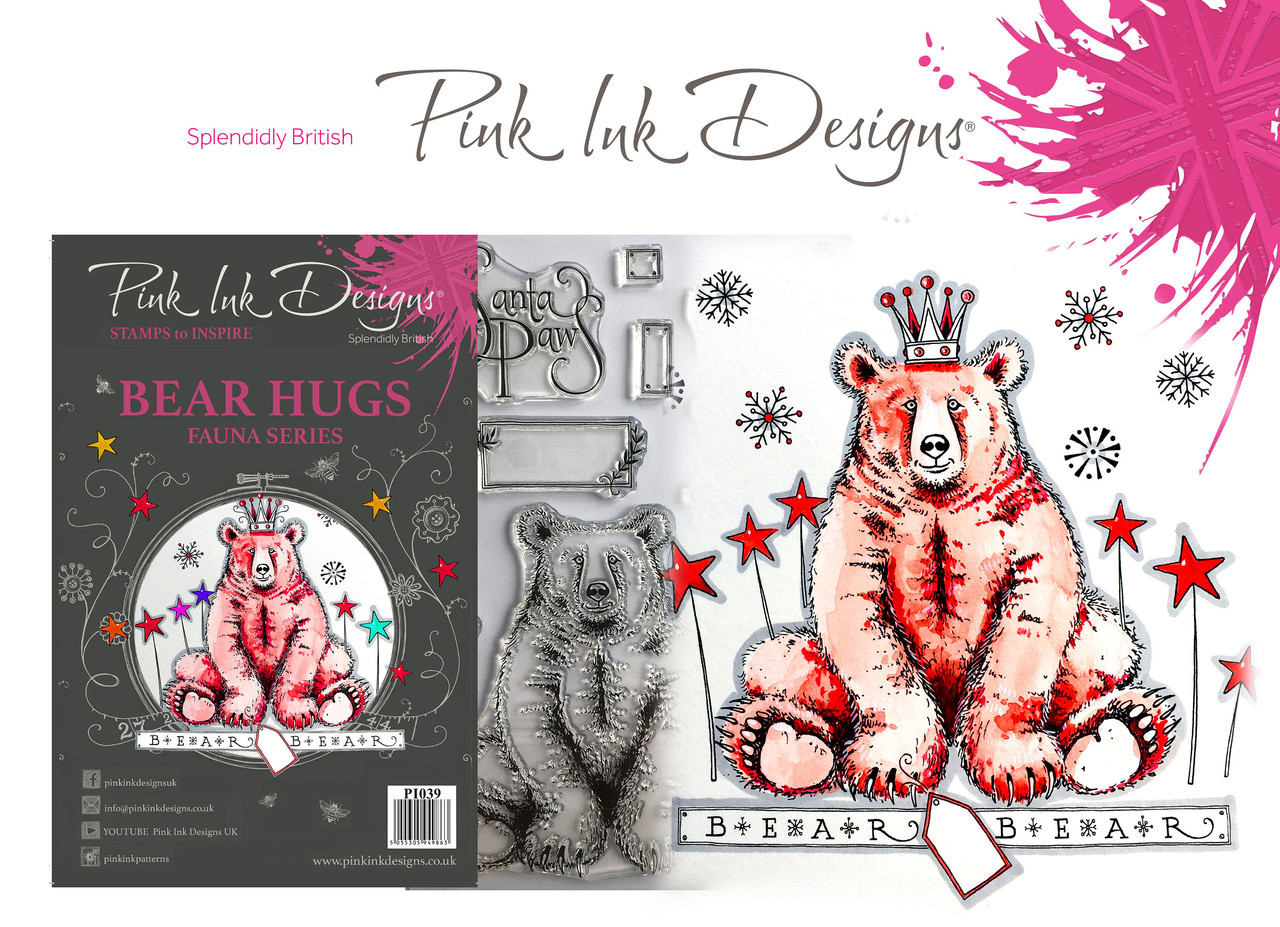 Pink Ink Designs Bear Hugs A5 Clear Stamp Set (P1039) Pink Ink Designs Bear Hugs A5 Clear Stamp Set (P1039)