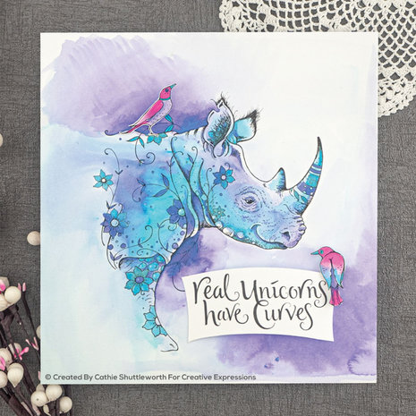 Pink Ink Designs Rhino Saw Us A5 Clear Stamp Set (P1058) Pink Ink Designs Rhino Saw Us A5 Clear Stamp Set (P1058)