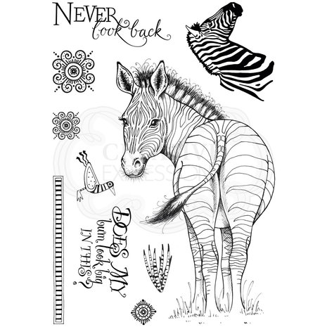 Pink Ink Designs Stripes A5 Clear Stamp Set (P1061)