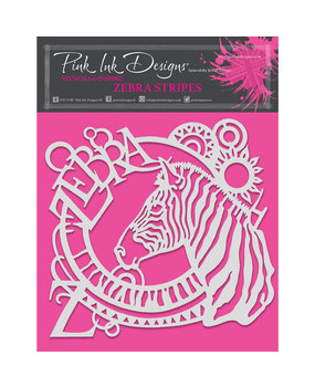 Pink Ink Designs Zebra Stripes 8x8 Inch Masking Stencil (PINKST006) Pink Ink Designs Zebra Stripes 8x8 Inch Masking Stencil (PINKST006)