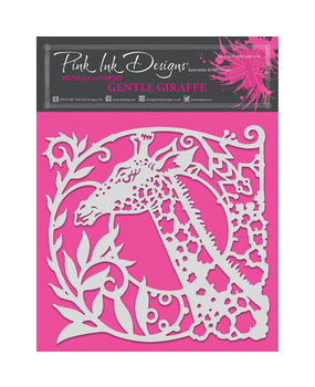 Pink Ink Designs Gentle Giraffe 8x8 Inch Masking Stencil (PINKST007)