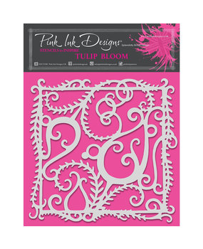 Pink Ink Designs Tulip Bloom 8x8 Inch Masking Stencil (PINKST009)