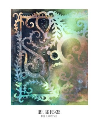 Pink Ink Designs Tulip Bloom 8x8 Inch Masking Stencil (PINKST009)