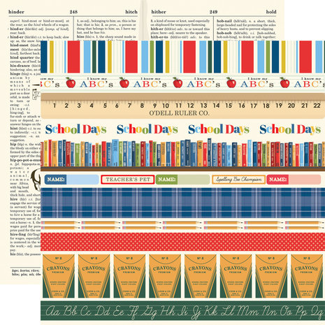 Carta Bella School Days 12x12 Inch Collection Kit (CBDS118016)