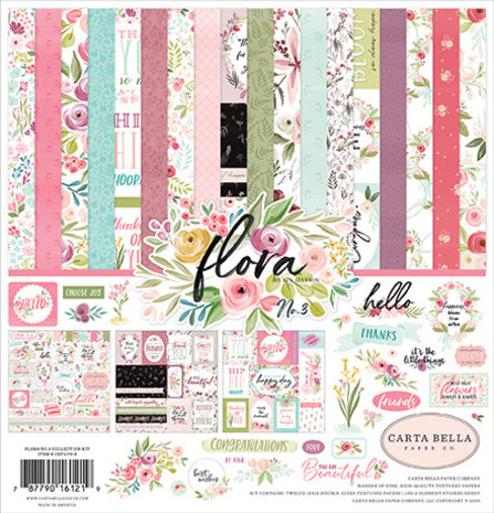 Carta Bella Flora No.3 12x12 Inch Collection Kit (CBF117016) Carta Bella Flora No.3 12x12 Inch Collection Kit (CBF117016)