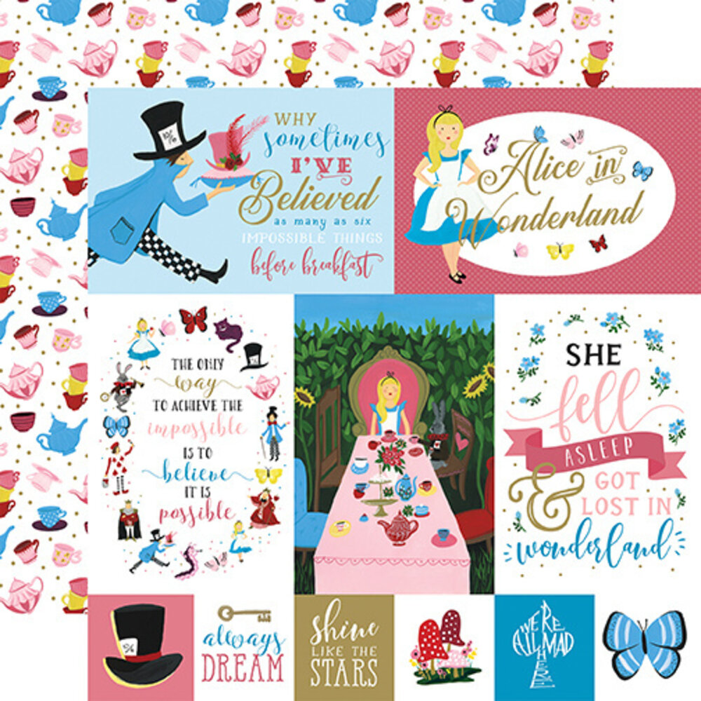 Echo Park Alice in Wonderland No. 2 12x12 Inch Collection Kit (WO214016) Echo Park Alice in Wonderland No. 2 12x12 Inch Collection Kit (WO214016)