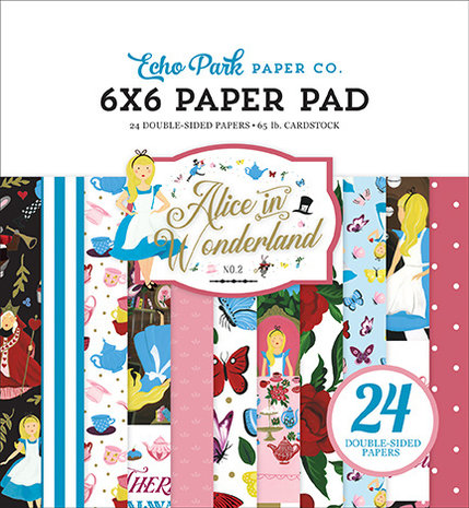 Echo Park Alice in Wonderland No. 2 Inch 6x6 Paper Pad (WO214023)