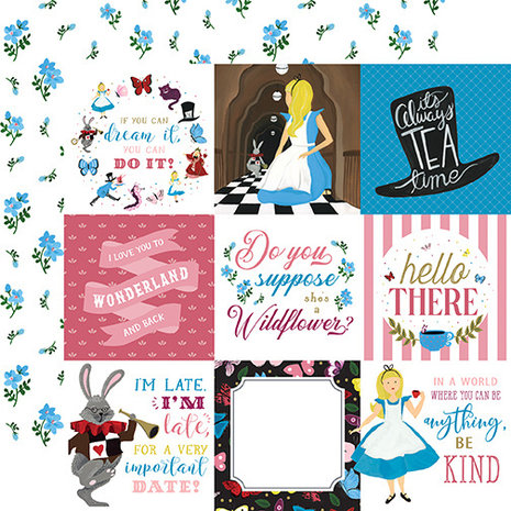 Echo Park Alice in Wonderland No. 2 Inch 6x6 Paper Pad (WO214023)