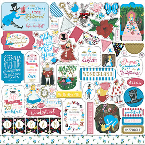 Echo Park Alice in Wonderland No. 2 Inch 6x6 Paper Pad (WO214023)