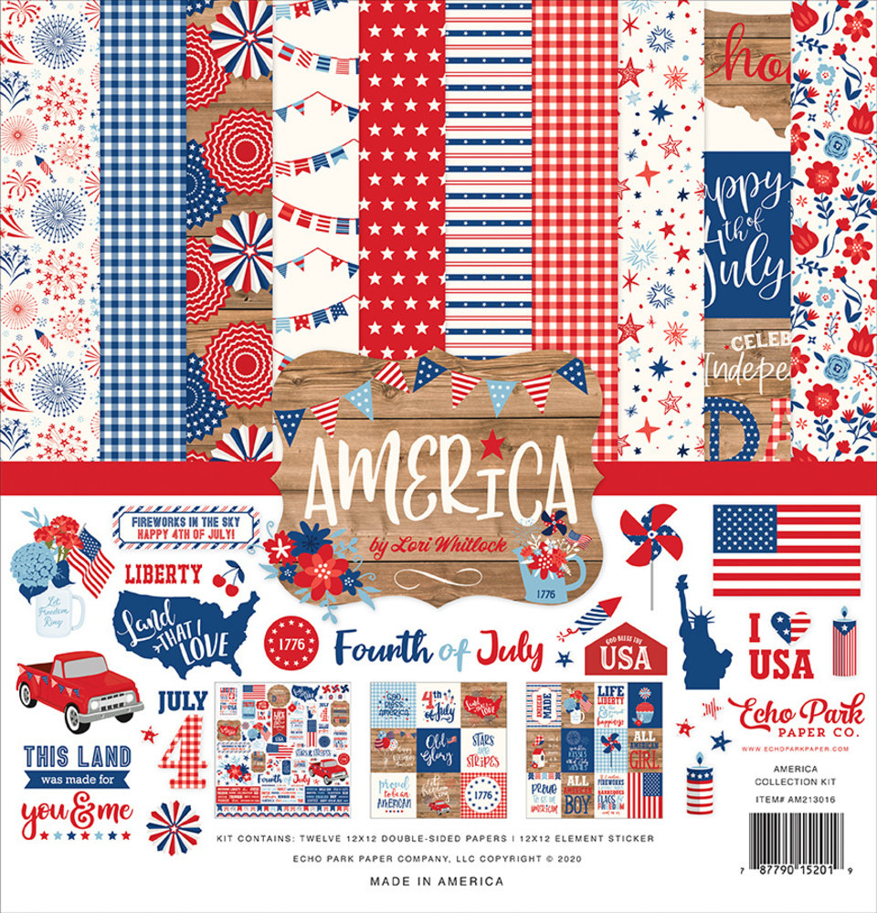 Echo Park America 12x12 Inch Collection Kit (AM213016)