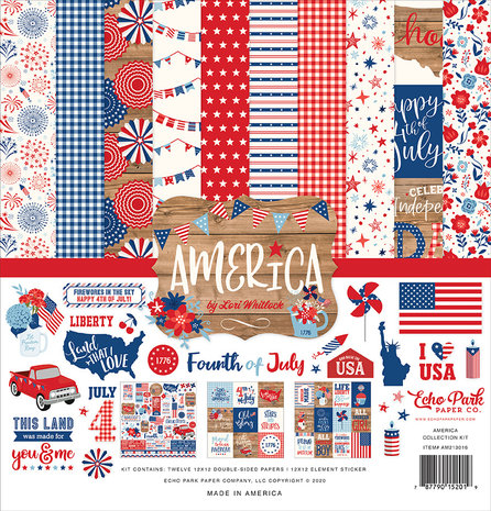 Echo Park America 12x12 Inch Collection Kit (AM213016)