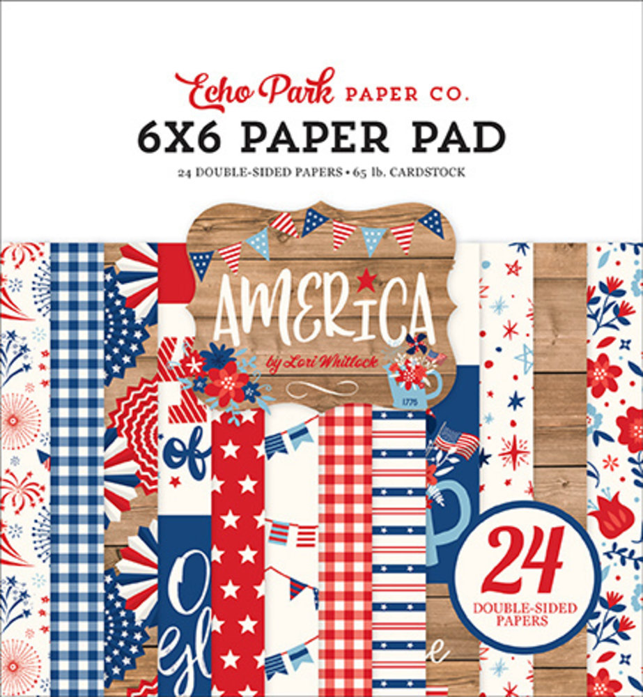 Echo Park America 6x6 Inch Paper Pad (AM213023)