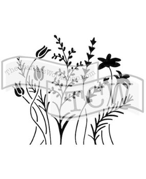 The Crafter's Workshop Wildflowers 6x6 Inch Stencils (TCW433s)