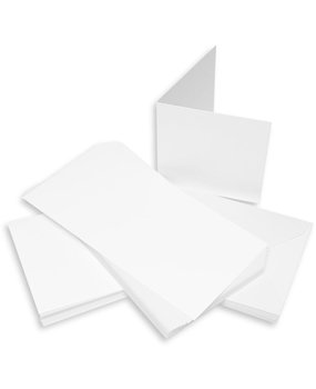 Craft UK Limited Cards & Envelopes 5x5 Inch White (CUK243) Craft UK Limited Cards & Envelopes 5x5 Inch White (CUK243)