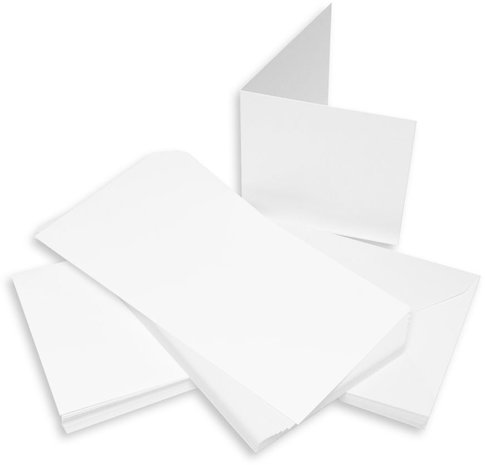 Craft UK Limited Cards & Envelopes 5x5 Inch White (CUK243) Craft UK Limited Cards & Envelopes 5x5 Inch White (CUK243)