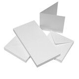 Craft UK Limited Cards & Envelopes 4x4 Inch White (CUK996)