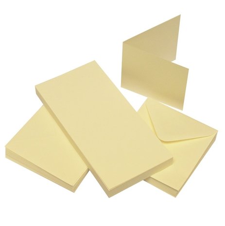 Craft UK Limited Cards & Envelopes 3x3 Inch Ivory (CUK995)