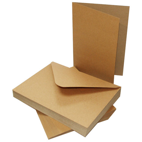 Craft UK Limited Cards & Envelopes 5x7 Inch Kraft (CUK2048)