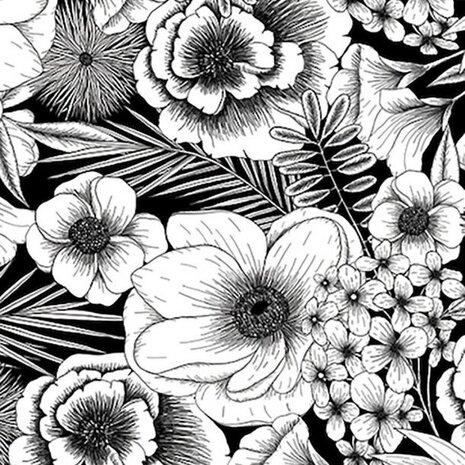 Cricut Joy Deluxe Paper Black & White Botanicals (2008049) Cricut Joy Deluxe Paper Black & White Botanicals (2008049)