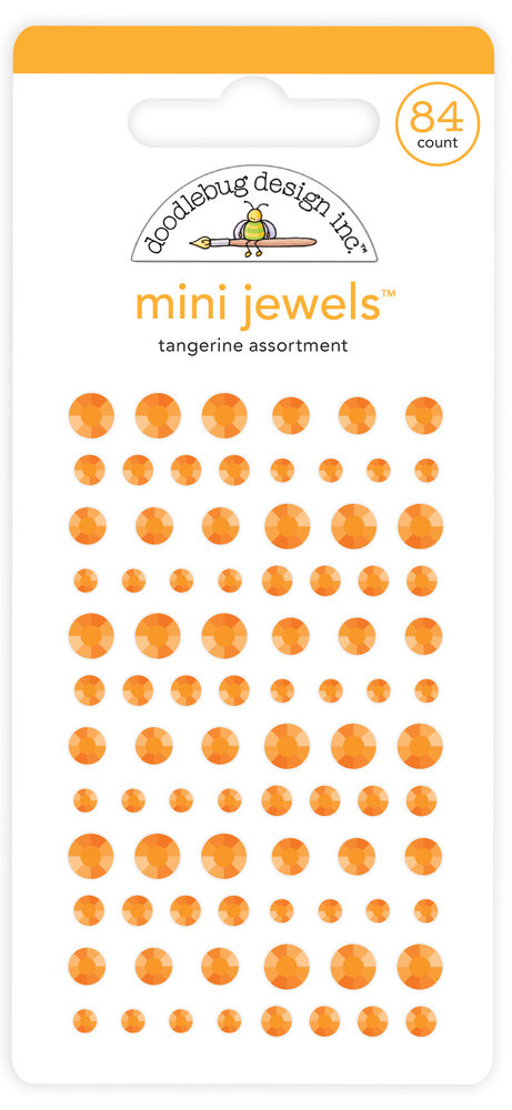 Doodlebug Design Inc. Tangerine Mini Jewels (84pcs) (6717)