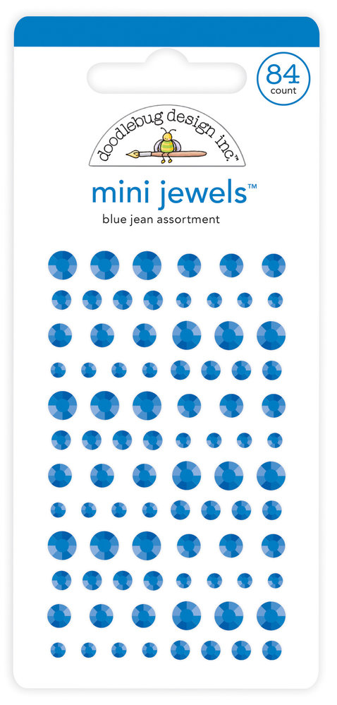 Doodlebug Design Inc. Blue Jean Mini Jewels (84pcs) (6721) Doodlebug Design Inc. Blue Jean Mini Jewels (84pcs) (6721)