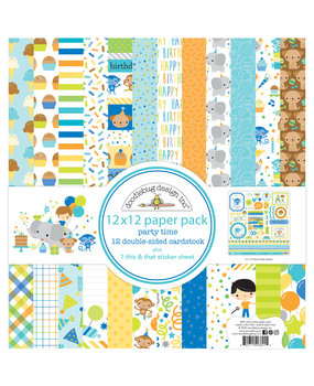 Doodlebug Design Inc. Party Time 12x12 Inch Paper Pack (6691)