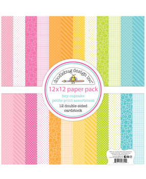 Doodlebug Design Inc. Hey Cupcake 12x12 Inch Petite Print Paper Pack (6692)