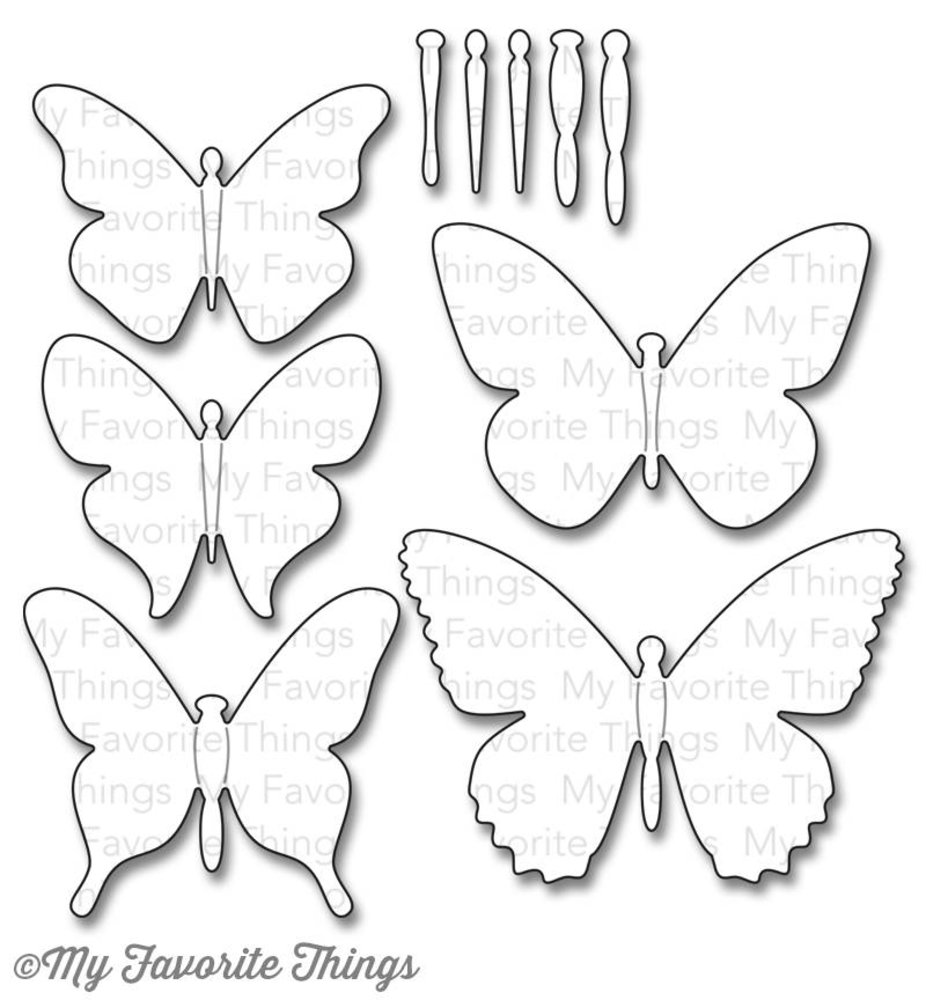 My Favorite Things Die-namics Flutter Of Butterflies Solid (MFT-703) My Favorite Things Die-namics Flutter Of Butterflies Solid (MFT-703)