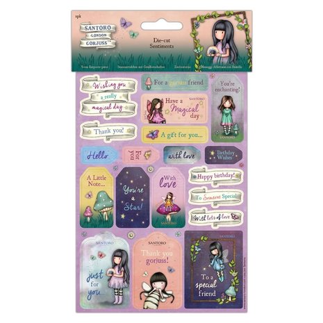 Gorjuss Faerie Friends Die-Cut Sentiments (GOR 157123) Gorjuss Faerie Friends Die-Cut Sentiments (GOR 157123)