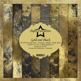 Paper Favourites Gold and Black 12x12 Inch Paper Pack (PF325)