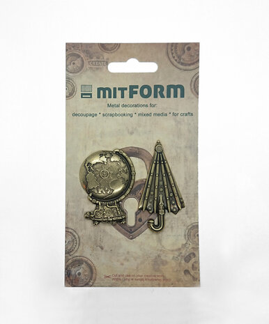 Mitform Travel 2 Metal Embellishments (MITS050)