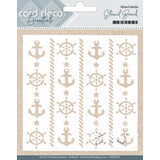 Card Deco Mixed Media Stencil Beach (CDEST00 )