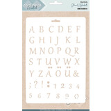 Card Deco Mixed Media Stencil Alphabeth (CDEST006)