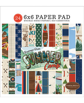 Carta Bella Summer Camp 6x6 Inch Paper Pad (CBSC119023) Carta Bella Summer Camp 6x6 Inch Paper Pad (CBSC119023)