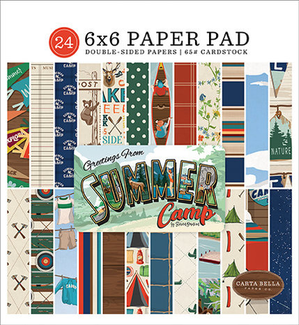 Carta Bella Summer Camp 6x6 Inch Paper Pad (CBSC119023) Carta Bella Summer Camp 6x6 Inch Paper Pad (CBSC119023)