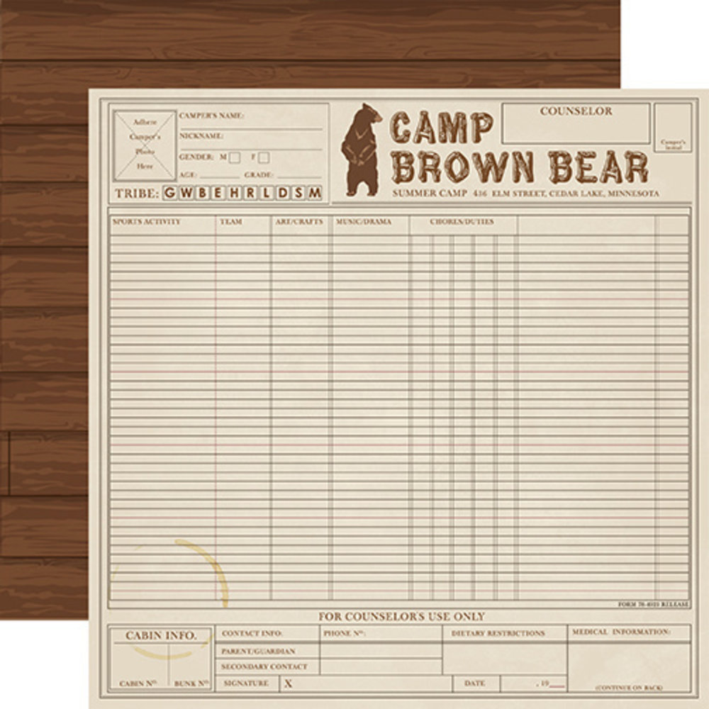 Carta Bella Summer Camp 6x6 Inch Paper Pad (CBSC119023) Carta Bella Summer Camp 6x6 Inch Paper Pad (CBSC119023)