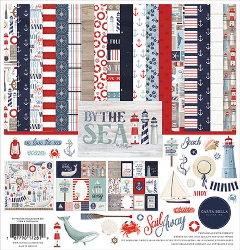 Carta Bella By The Sea 12x12 Inch Collection Kit (CBBS120016) Carta Bella By The Sea 12x12 Inch Collection Kit (CBBS120016)