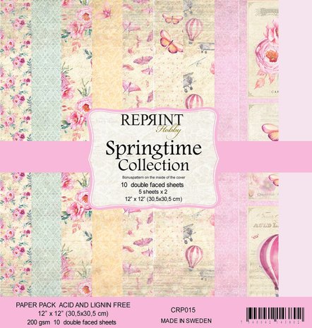 Reprint Springtime Collection 12x12 Inch Paper Pack (CRP015)