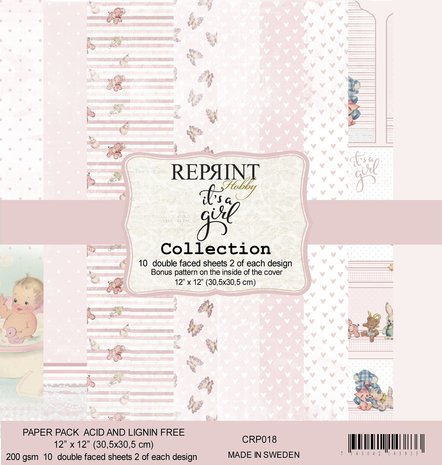 Reprint It´s a Girl Collection 12x12 Inch Paper Pack (CRP018) Reprint It´s a Girl Collection 12x12 Inch Paper Pack (CRP018)