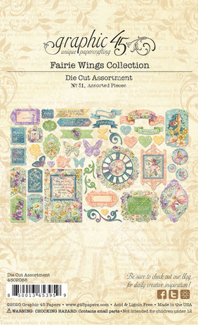 Graphic 45 Fairie Wings Die-Cut Assortment (4502088) Graphic 45 Fairie Wings Die-Cut Assortment (4502088)