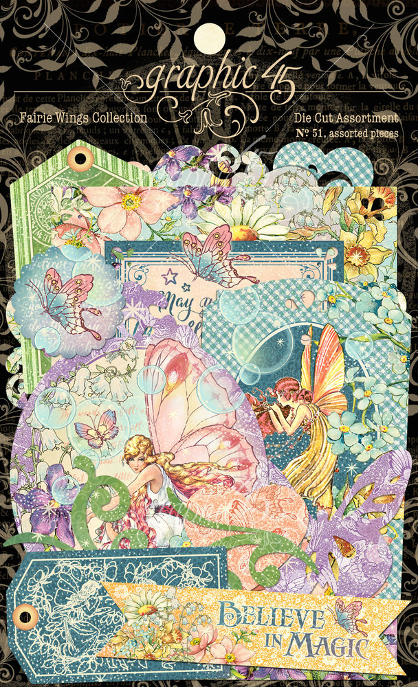 Graphic 45 Fairie Wings Die-Cut Assortment (4502088) Graphic 45 Fairie Wings Die-Cut Assortment (4502088)