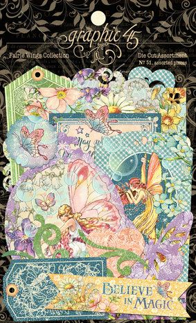 Graphic 45 Fairie Wings Die-Cut Assortment (4502088) Graphic 45 Fairie Wings Die-Cut Assortment (4502088)